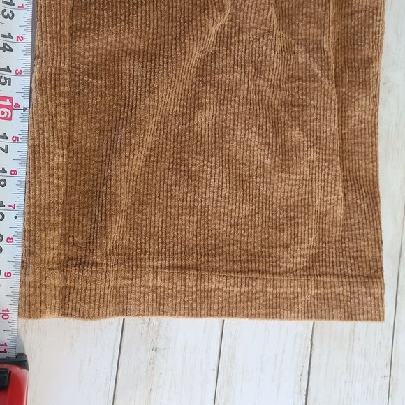 Sundance Corduroy Brown Crop Pants Wide Leg Fall Transition Preppy Women 16 - Picture 6 of 10